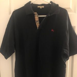 Black Burberry Polo XXL (Fits like an XL)